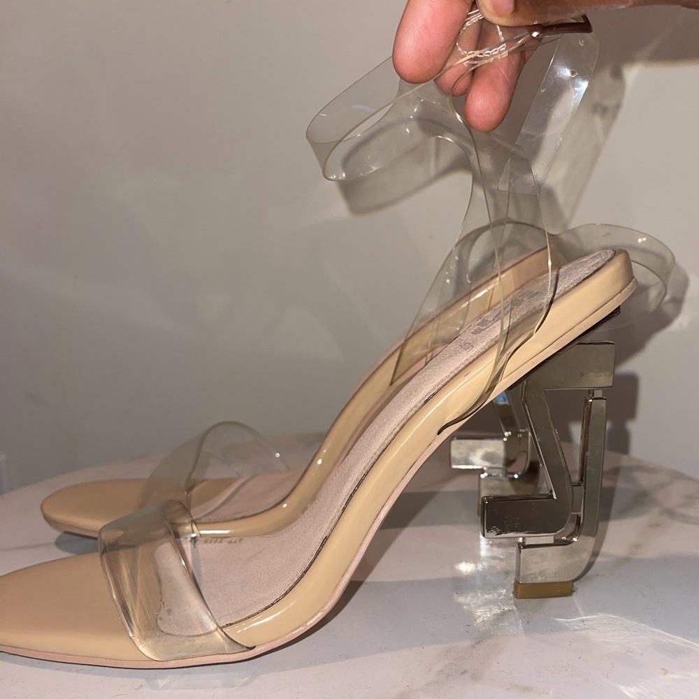 SHANE JUSTIN NUDE HEELS